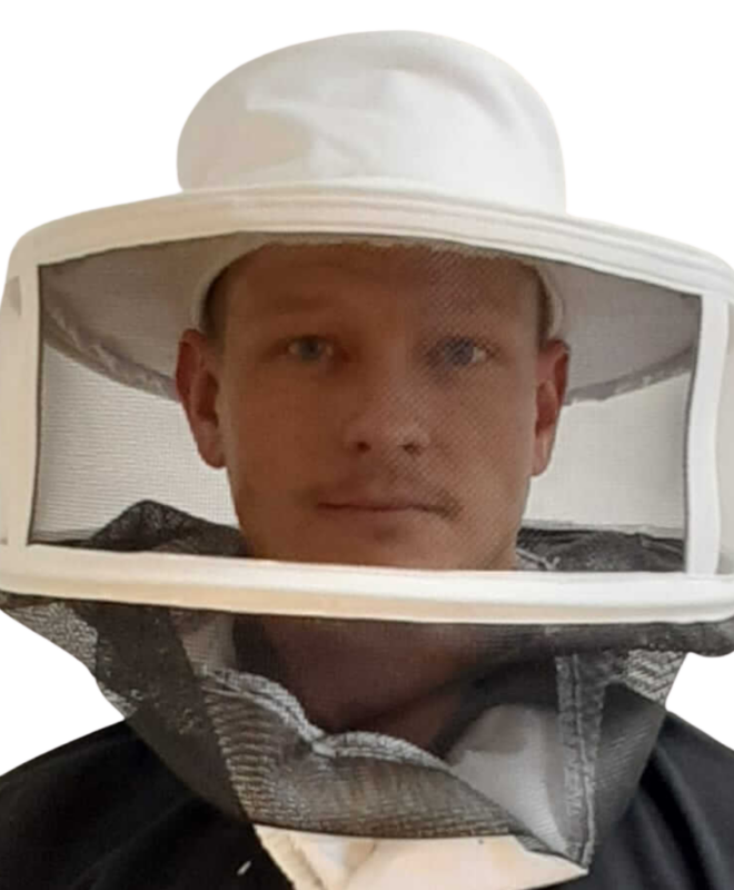 Bee Veil Round Type with hard gauze