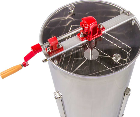 3-frame honey extractor for super and brood honey spinning