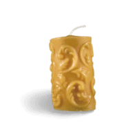 Gothic Pillar Candle from Medieval times made from beeswax. Burns for days. 