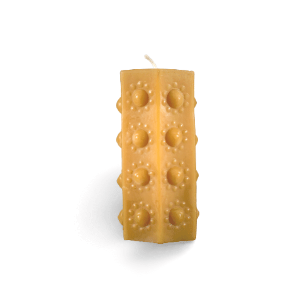 Tall Flower Beeswax Candles