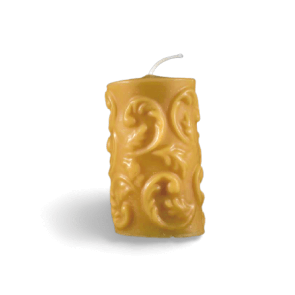 Gothic Pillar Candle from Medieval times made from beeswax. Burns for days. 