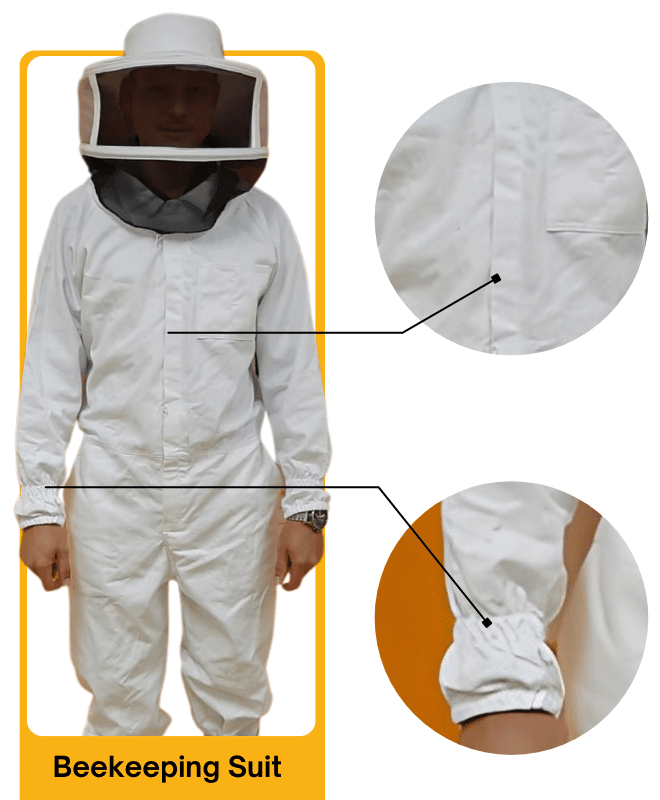 Bee suit for beekeepers